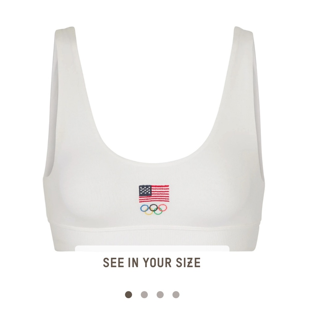 SOLD OUT olympic capsule SKIMS bra